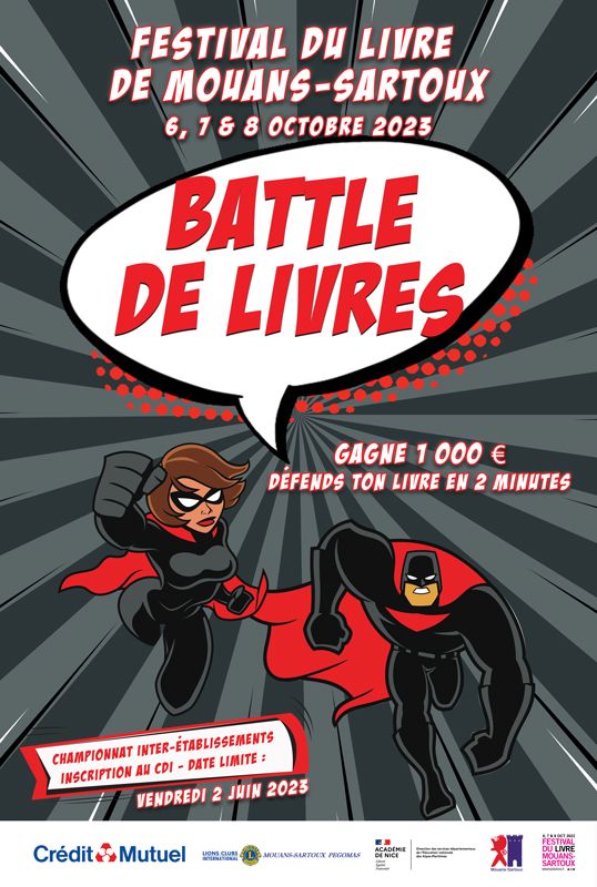 Battle de livres 2023 - Championnat inter-établissements Gagne 1 000 € en défendant ton livre préféré en 2 minutes ! 